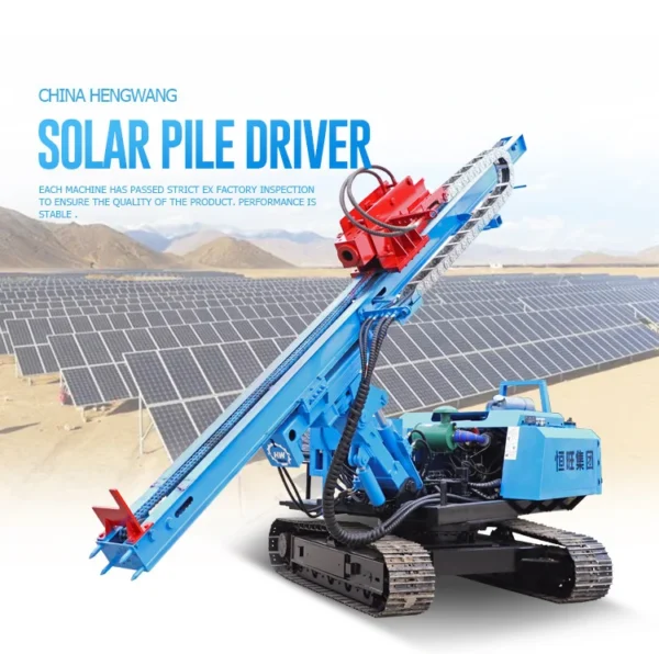 HWL300R 3m post length PV solar pile drivers screw piles piling machine